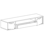 MEDIOLAN-13 - Komoda RTV 2D1S Hikora