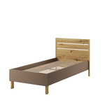 LENNY LY-10 - Łóżko 90 cm Ze Stelażem Dąb Artisan/Beż/Truflowe