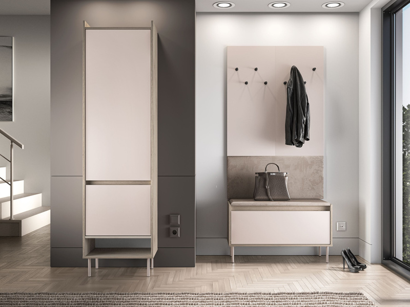 Szafa 2-drzwiowa VOCO 01 Cashmere Dąb Cremona Terracotta