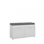 Merano MEOG03 - Szafka Na Buty 2-drzwiowa Niska Biała