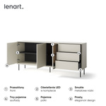 EPIRO EP-05 - Komoda 2D3S1W z Oświetleniem Kaszmir Dąb Ciemny