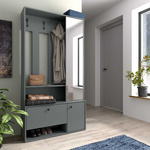 SPOT UNI - Garderoba 3-drzwiowa z Lustrem Green Stone