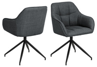 Actona Krzesło Z Podłokietnikiem Brenda Szare