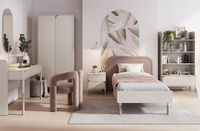 HARMONY HR-09 - Łóżko 120 cm Ze Stelażem Kaszmir/Truflowy