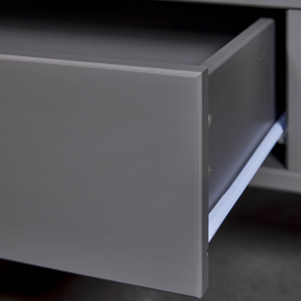 Stolik kawowy LUZERNA drewniany szary