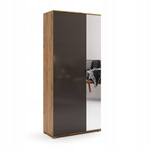 Luna LN-112-LV - Szafa 2-drzwiowa z Lustrem Dąb Craft Lava Mat