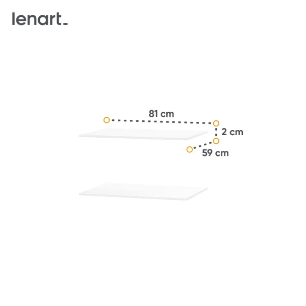 MAXI MX-16 - Dodatkowe 2 Półki Do Szafy MAXI MX-06