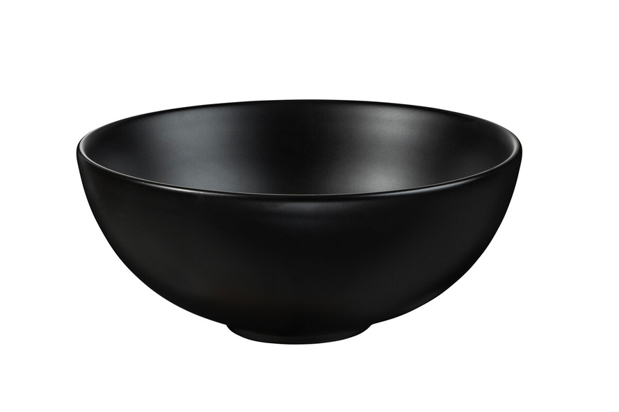 Umywalka nablatowa ceramiczna DOMI-MB Czarny mat 32 cm