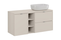Szafka Bella Cashmere 120 cm z blatem i umywalką SMILE
