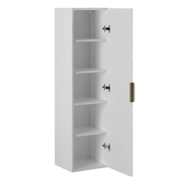 RADOM-08 - Słupek Wysoki 1-drzwiowy 130cm Biały Mat