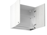 Szafka Kuchenna Górna 2-drzwiowa z Ociekarką G80C Prowansja Sosna Andersen Biały Mat