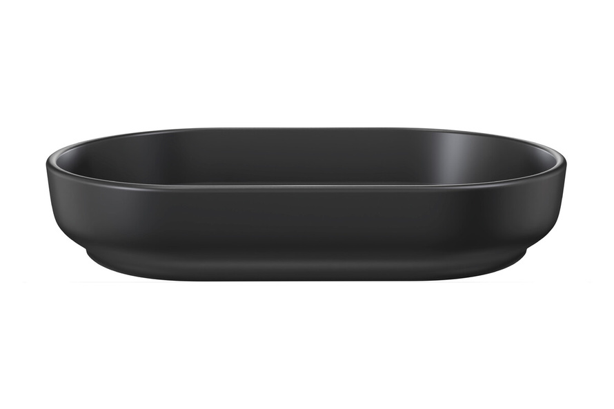 Umywalka Nablatowa Ceramiczna RIVER 2 BLACK MATT UN 55 (E-6594) Czarny Mat