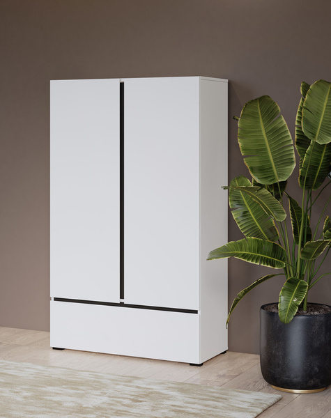 Cross S - Bieliźniarka 2D1S Biały Czarny Onyks Mat