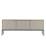 ASPEN-01 - Komoda RTV 3-drzwiowa Kaszmir Czarny Stelaż