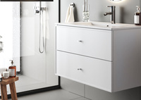 MARCO-01 Szafka Pod Umywalkę 2S 80 cm Biały Mat