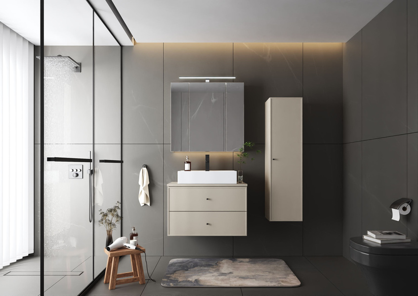 MARCO-01 Szafka Pod Umywalkę 2S 80 cm Kaszmir