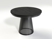 GARDA - Stół Okrągły Rozkładany Czarny Painflow Czarny