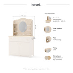 STORY SO-06 - Toaletka Beż Piaskowy Dąb Vincenza Bielona