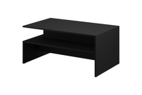 Athens Stolik Kawowy Czarny Mat / Czarny Połysk