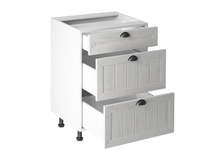 Szafka Kuchenna Dolna 3 Szuflady D60S3 Prowansja Sosna Andersen Biały Mat