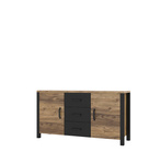 Olin WM Komoda 2D3S Świerk Appenzell / Czarny Mat