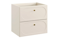 Zestaw Szafka z Umywalką Meblową 120 cm 4 Szuflady Donna Sand