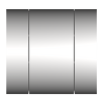 LUSTRO-02 - Szafka Wisząca z Lustrem 3D 80cm Biały Mat