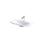 Oristo Szafka z umywalką w kolorze białym 82 cm 2S LOUIS biała połysk