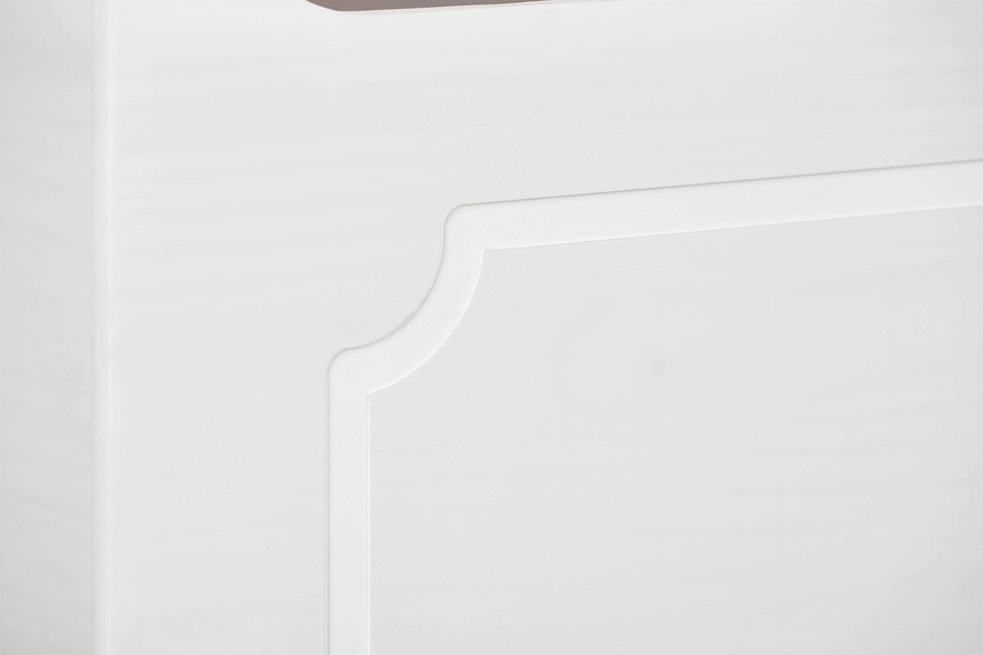 Skrzynia EMEL biała drewniana