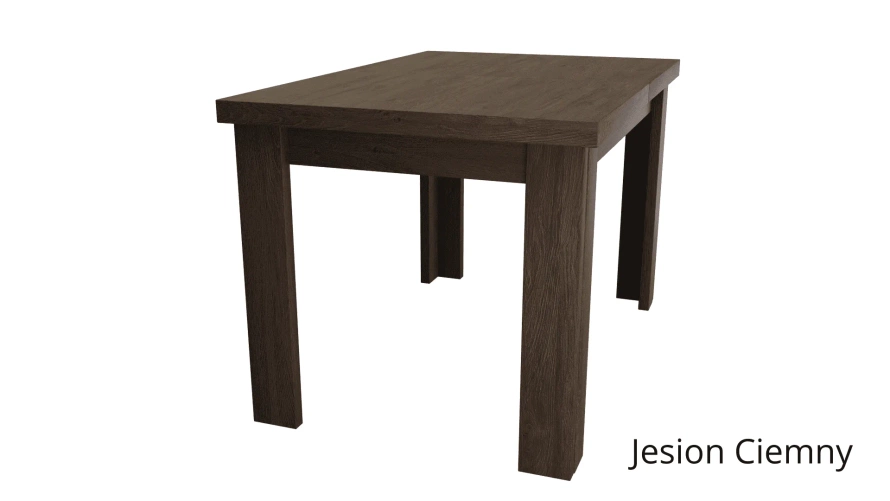 Mały Stół Rozkładany Do Jadalni Jesion Ciemny
