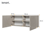 TEEN FLEX TF-10 - Szafka Wisząca 2D Silk Flou