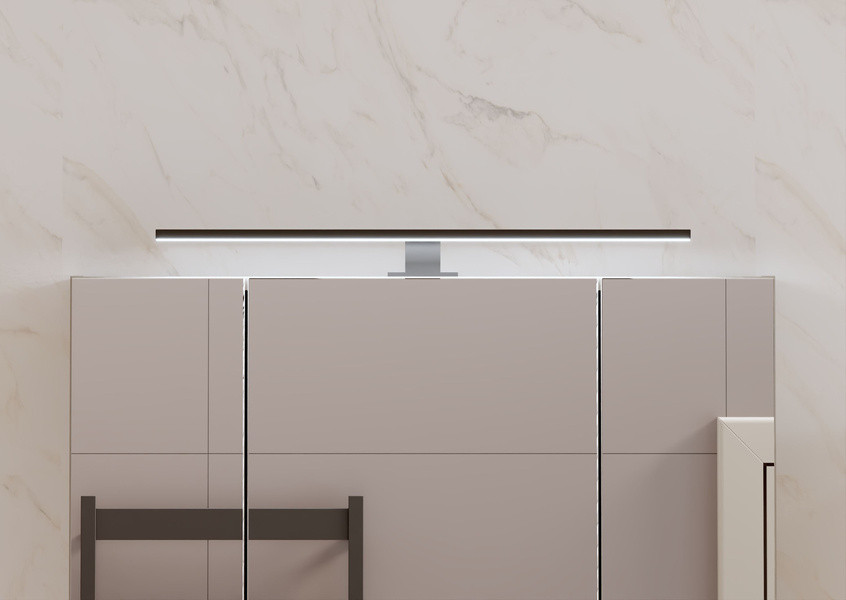 ALA - Lampa LED Nad Szafkę 60 cm Czarny 230V IP44