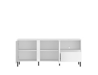 Avenale AVEF01 - Komoda RTV 2D1S Biały Alpejski Biały Połysk