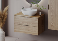 PILE-01 Szafka Pod Umywalkę 2S 80 cm Dąb Olejowany