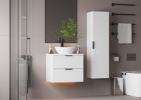 PILE-03 - Słupek Wysoki 1-drzwiowy Biały Mat