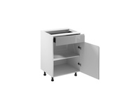 Szafka Kuchenna Dolna 1D1S D60S1 Aspen Grey Szary Połysk