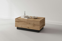 Eko - Stolik Kawowy Rozsuwany Dąb Wotan Czarny Onyx