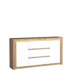 LIVINIO-8 - Komoda 2D3S Ribbeck Biały Połysk