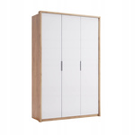 Asti AS-23-WB - Szafa 3-drzwiowa Dąb Craft Biały Połysk