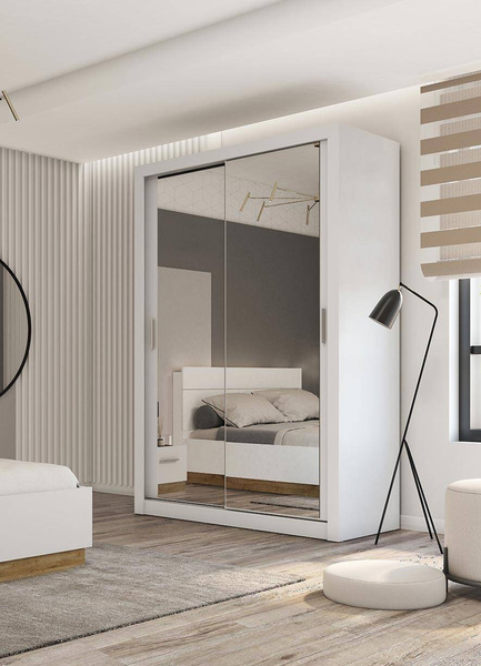 IDEA ID-17 - Szafa Przesuwna 2-drzwiowa Biała