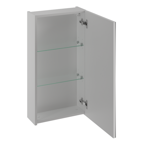 LUSTRO-03 - Szafka Wisząca z Lustrem 1D 40cm Biały Mat