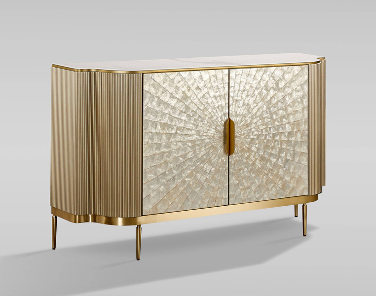 Stilig ST906 Komoda 150 cm dekor muszla morska marmurowy blat