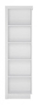 Lyon Biały LYOR01R - Regał Prawostronny Biały