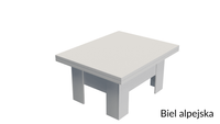 ERYK - Ławostół Ława Rozkładana Stolik Kawowy Biel Alpejska