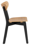 Actona Krzesło Roxby Dąb Kauczuk Czarne