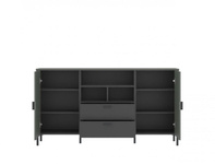 Shirley SHIK06 – Komoda 2D2S Szarozielony/Antracyt/Nadruk