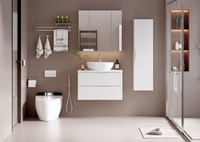 CLEO-03 - Słupek Wysoki 1-drzwiowy Biały Mat