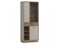 Rivero RIVV05 - Witryna 3D1S Szara/Dąb Flagstaff Ciemna