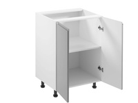 Szafka Kuchenna Dolna 2-drzwiowa D60 Aspen Grey Szary Połysk