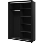 ARTI AR-21 - Szafa Przesuwna 2-drzwiowa Czarna/Dąb Artisan